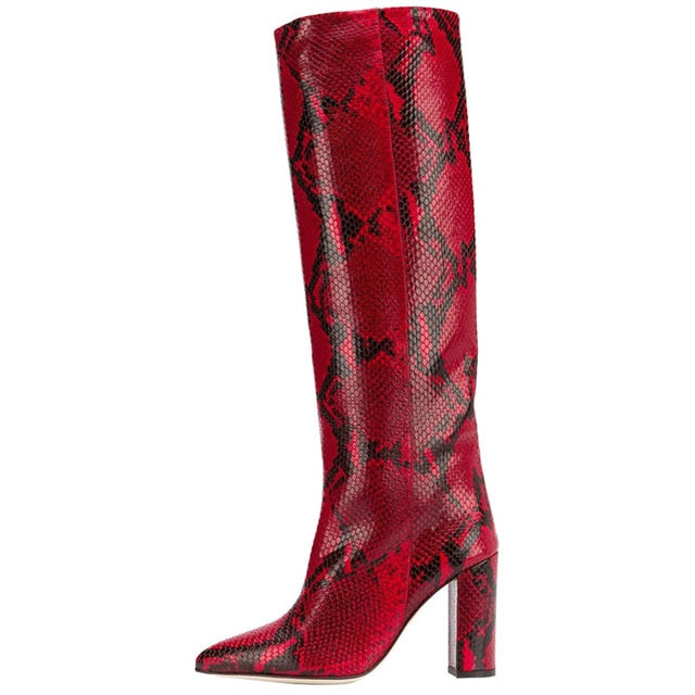 Croco and Serpentine Prints Boots