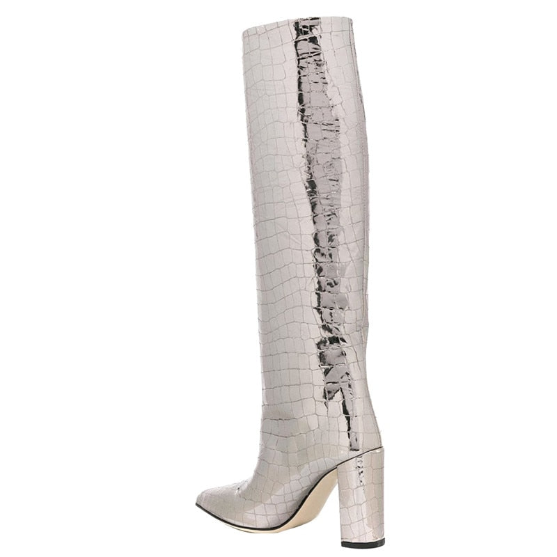 Croco and Serpentine Prints Boots