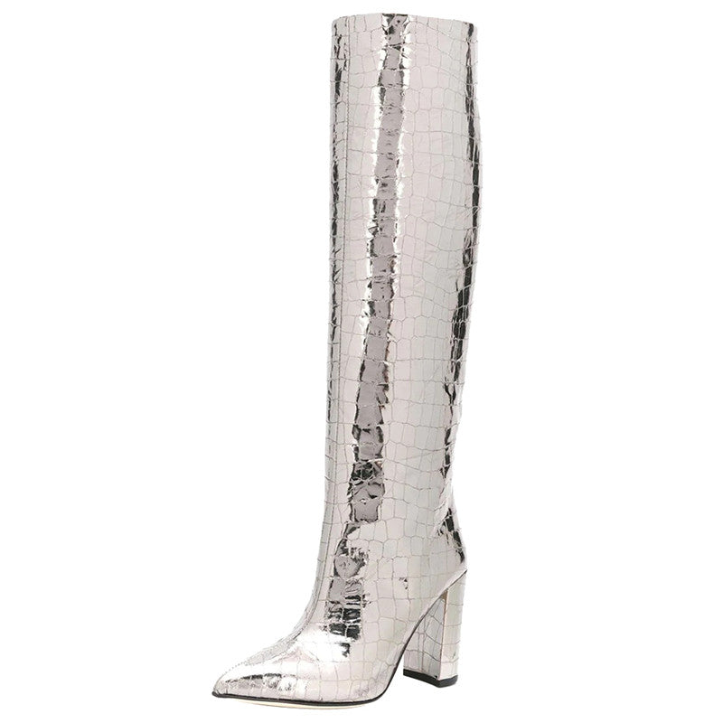 Croco and Serpentine Prints Boots