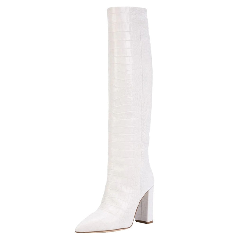 Croco and Serpentine Prints Boots