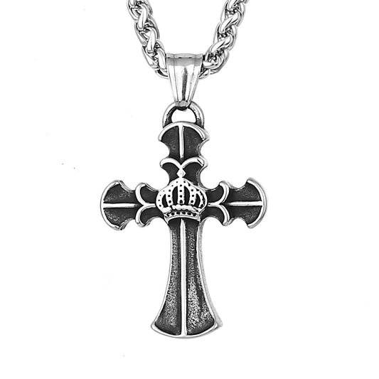 Crown Cross Necklace