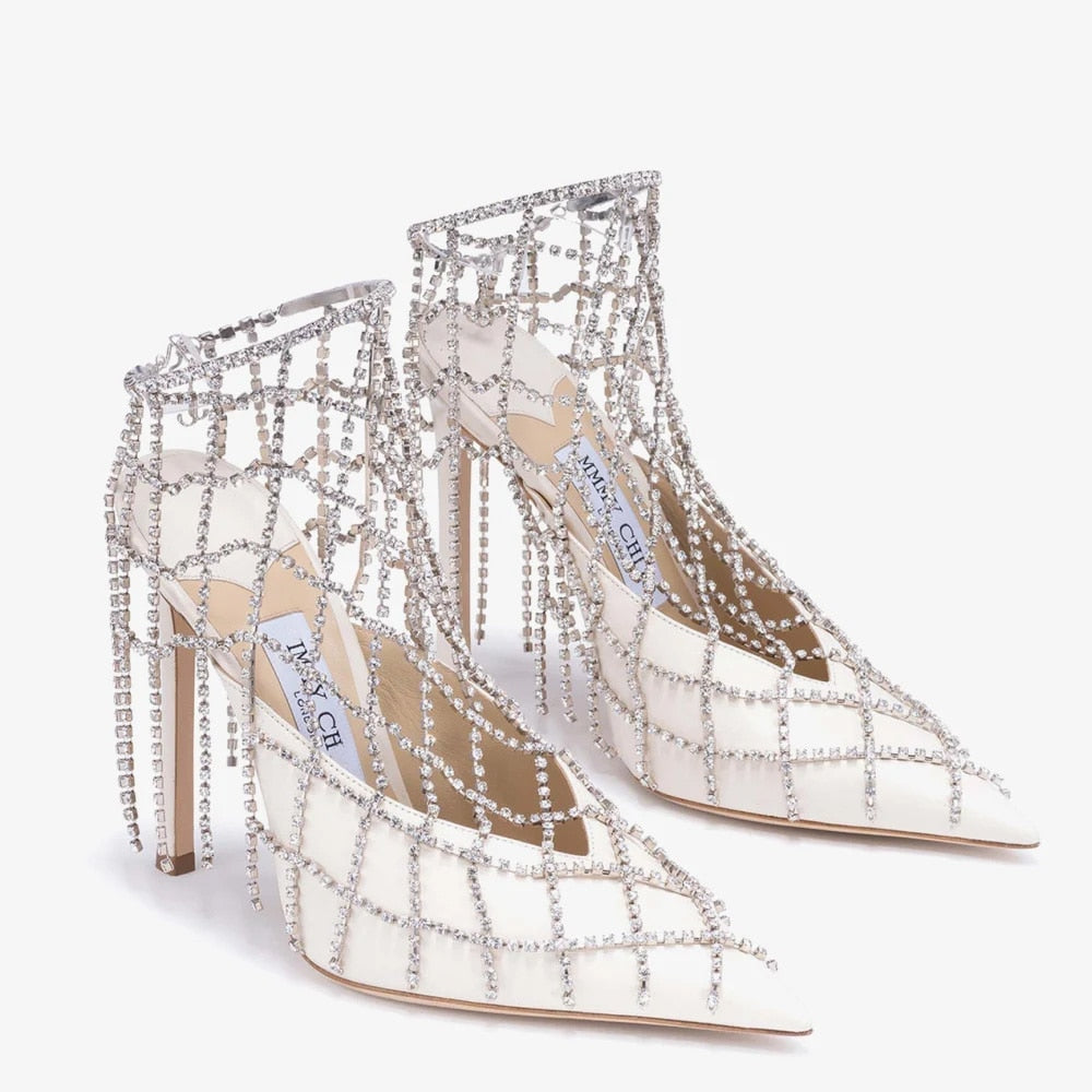 Crystal Mesh Anklet Jewelry - Gold or Silver