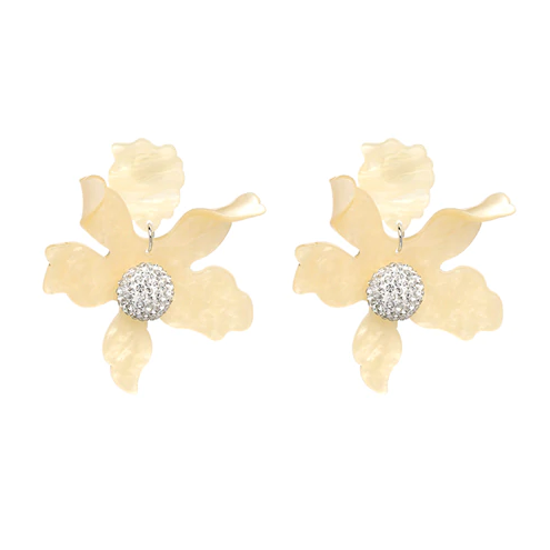 Damien Resin Flower Earrings