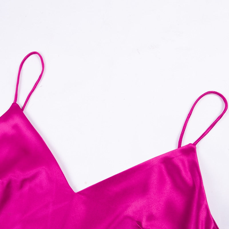 Deborah Solid Satin Slip Dresses - 4 Colors