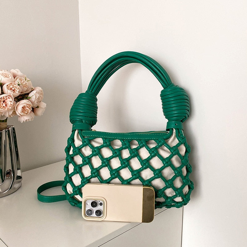 Defini Big Knotted Net Baguette Bags - 4 Colors