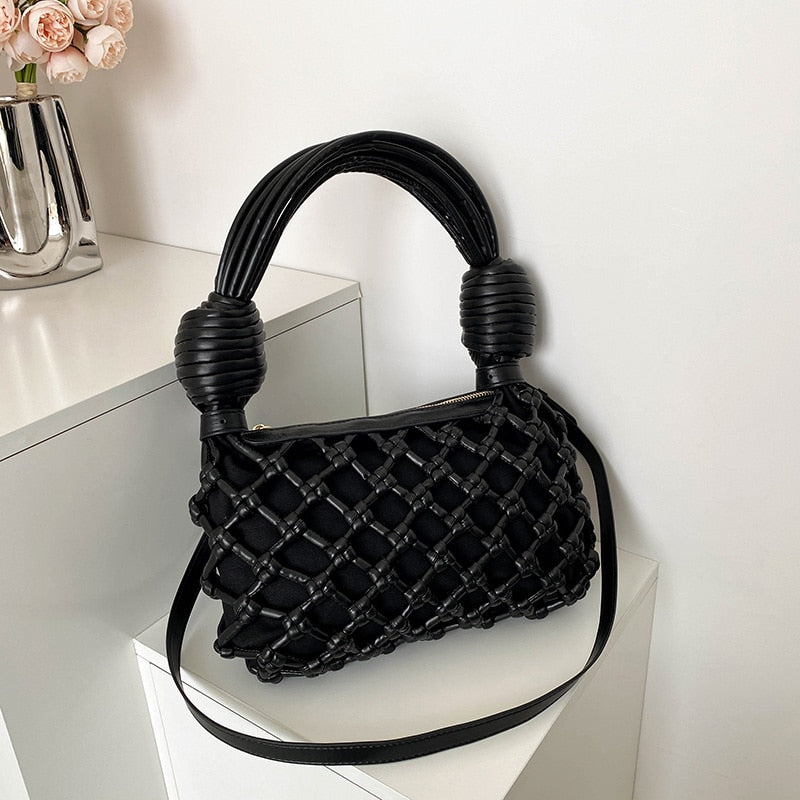 Defini Big Knotted Net Baguette Bags - 4 Colors