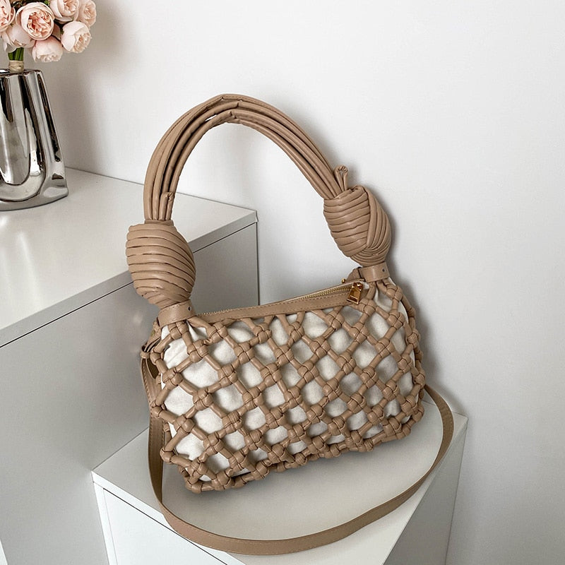 Defini Big Knotted Net Baguette Bags - 4 Colors