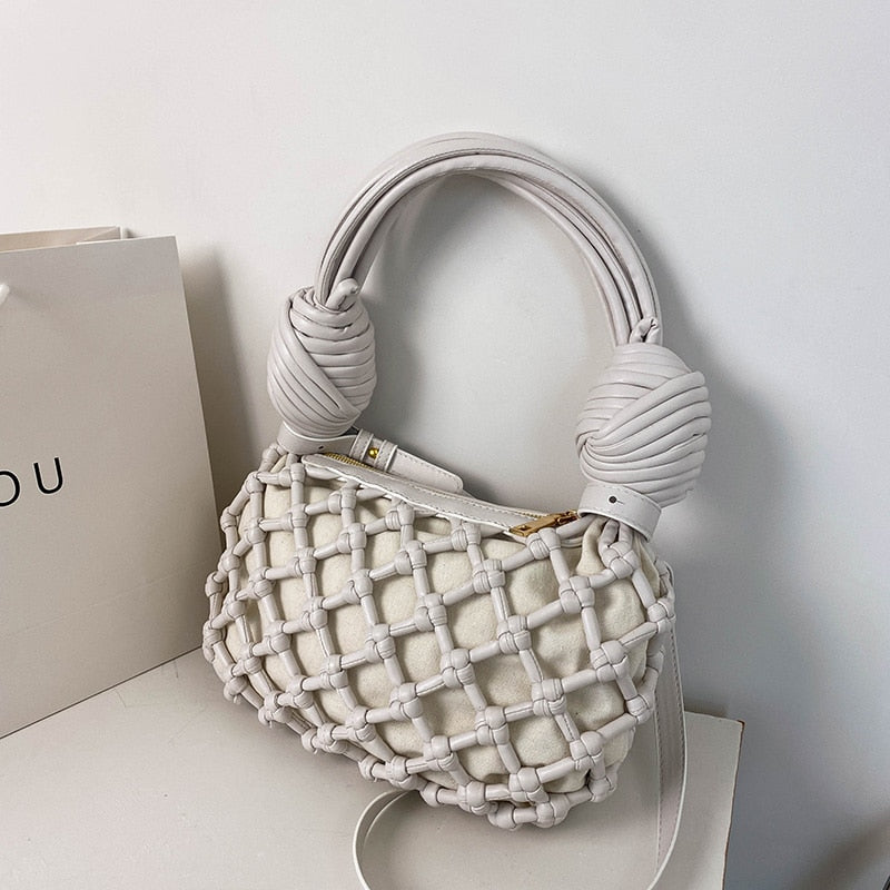 Defini Big Knotted Net Baguette Bags - 4 Colors