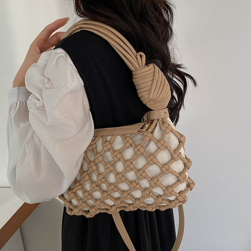 Defini Big Knotted Net Baguette Bags - 4 Colors