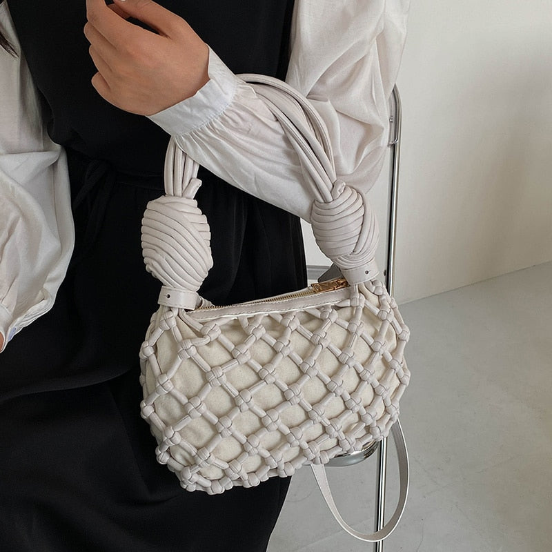 Defini Big Knotted Net Baguette Bags - 4 Colors