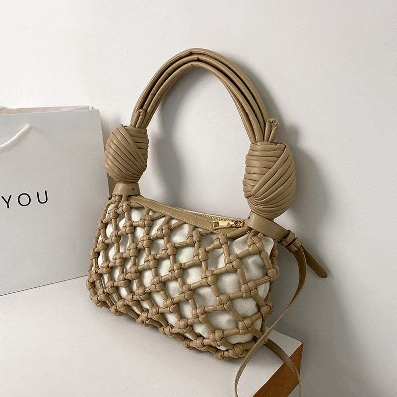 Defini Big Knotted Net Baguette Bags - 4 Colors