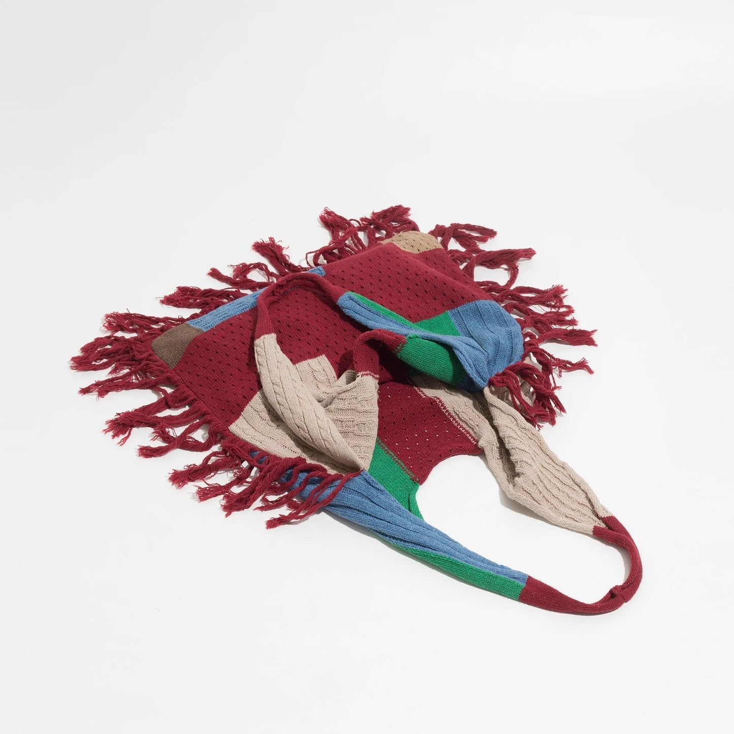 Delilah Tassel Fringe Knit Boho Bags