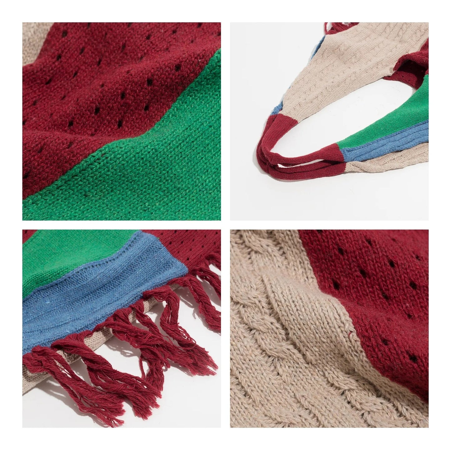 Delilah Tassel Fringe Knit Boho Bags