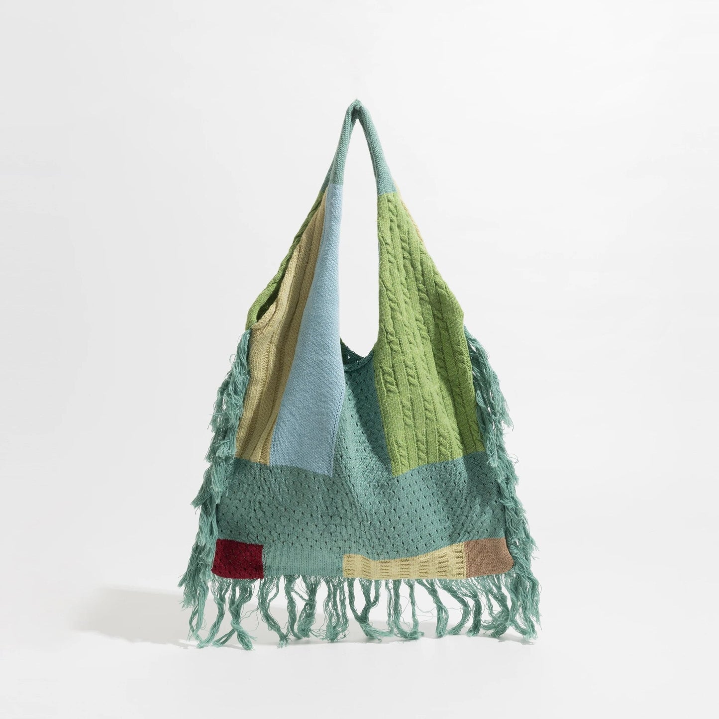 Delilah Tassel Fringe Knit Boho Bags