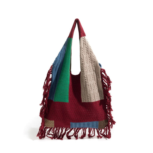 Delilah Tassel Fringe Knit Boho Bags