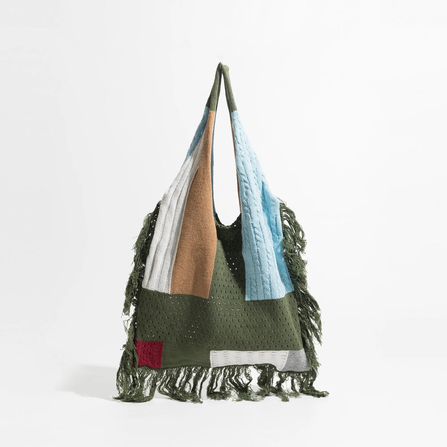 Delilah Tassel Fringe Knit Boho Bags