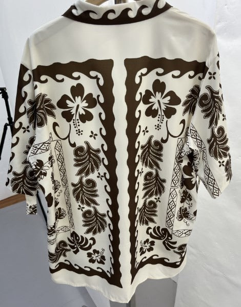 Devia Fern Prints Shirts and Mini Skirt 2-Piece Set