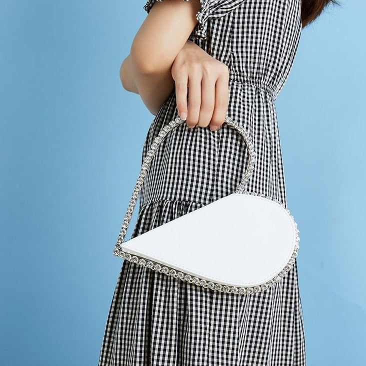 Diamond Heart Evening Clutch Bags - 4 Colors