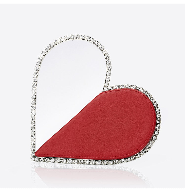 Diamond Heart Evening Clutch Bags - 4 Colors