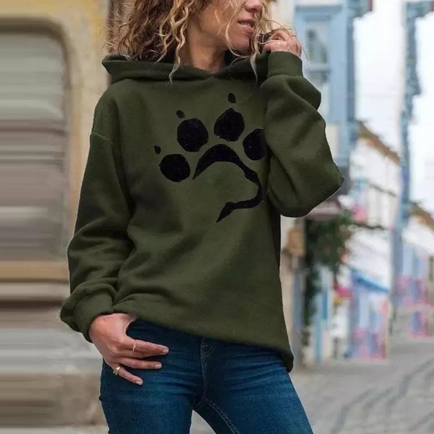 Dog Paw Print Hoodies