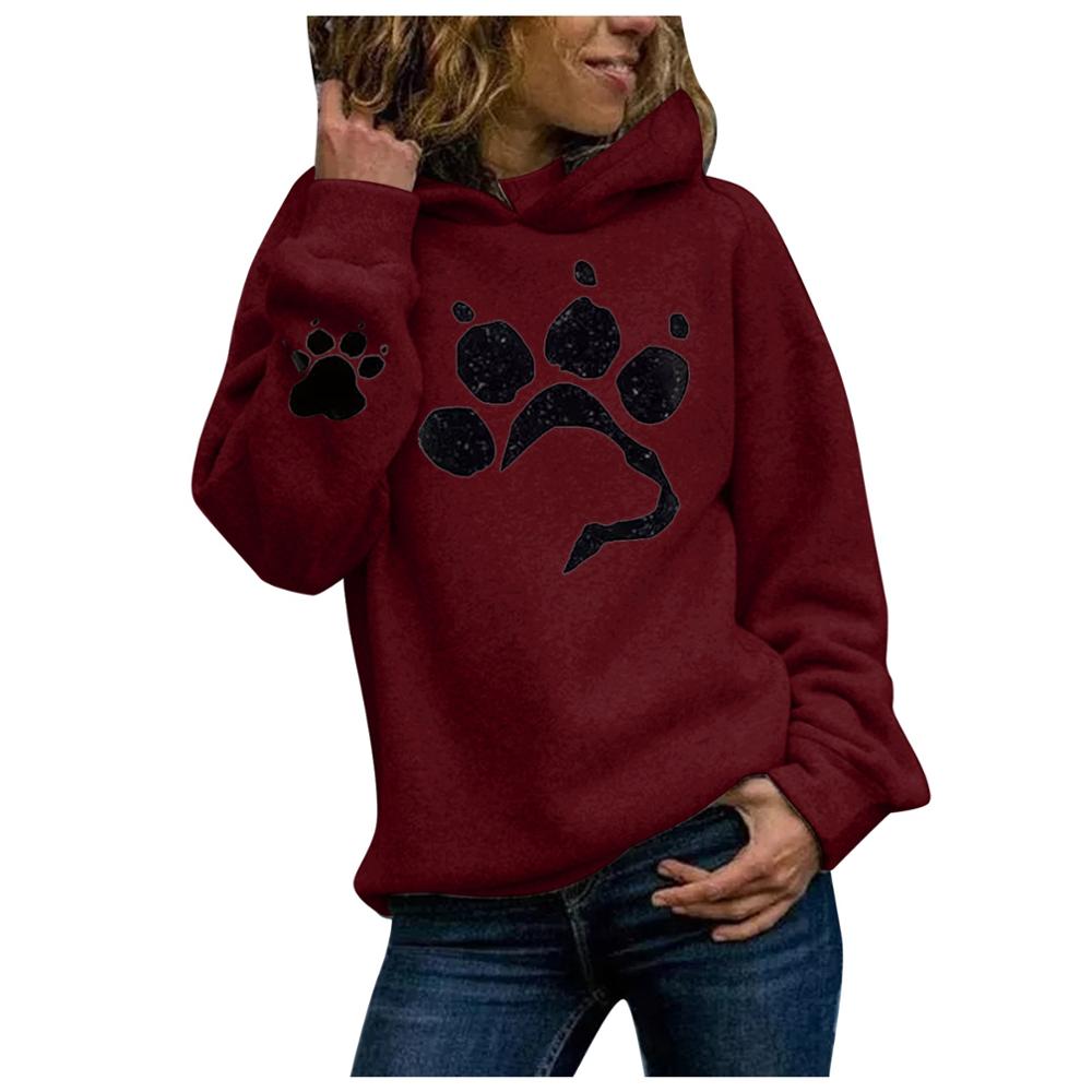 Dog Paw Print Hoodies