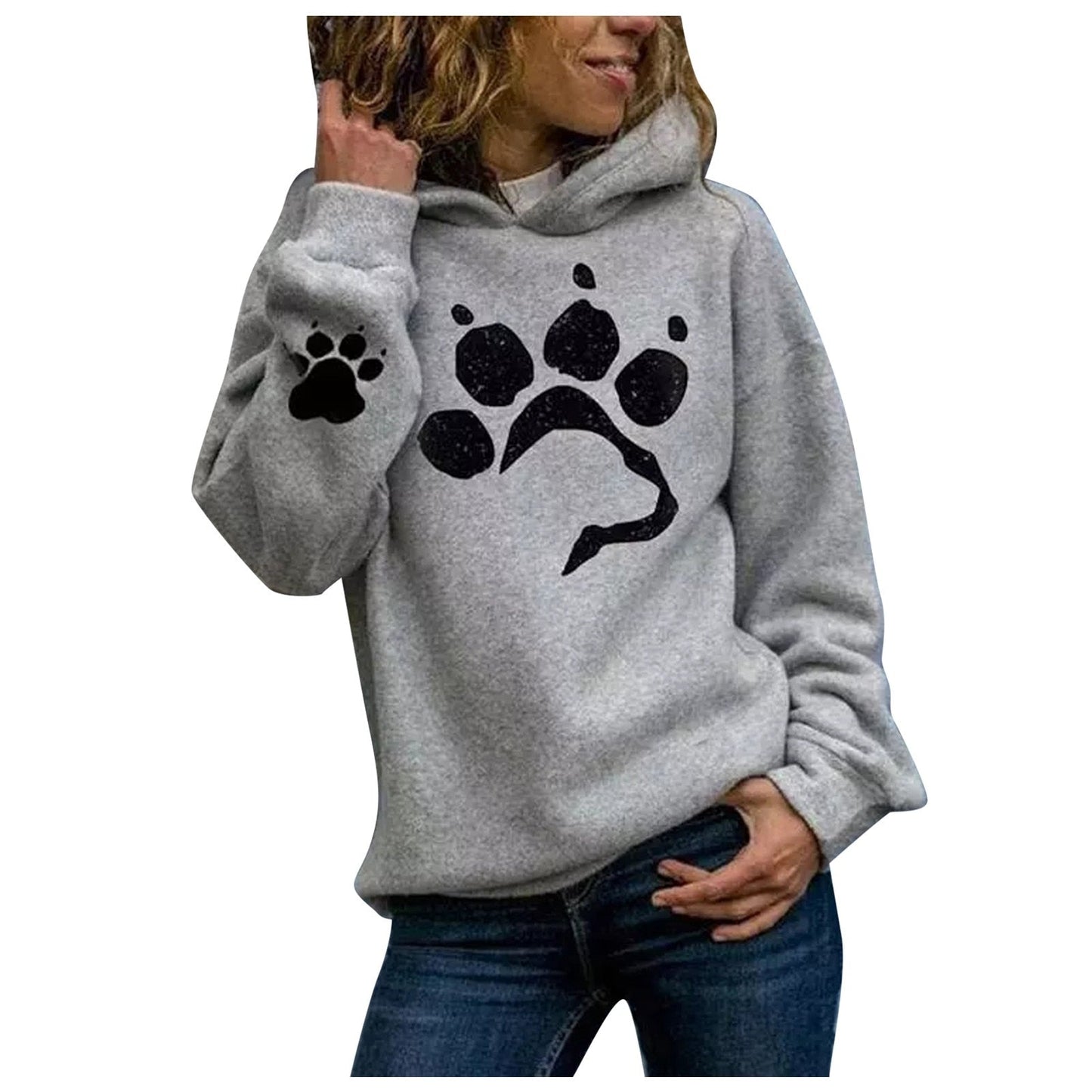 Dog Paw Print Hoodies