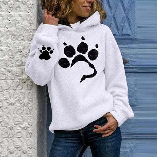 Dog Paw Print Hoodies