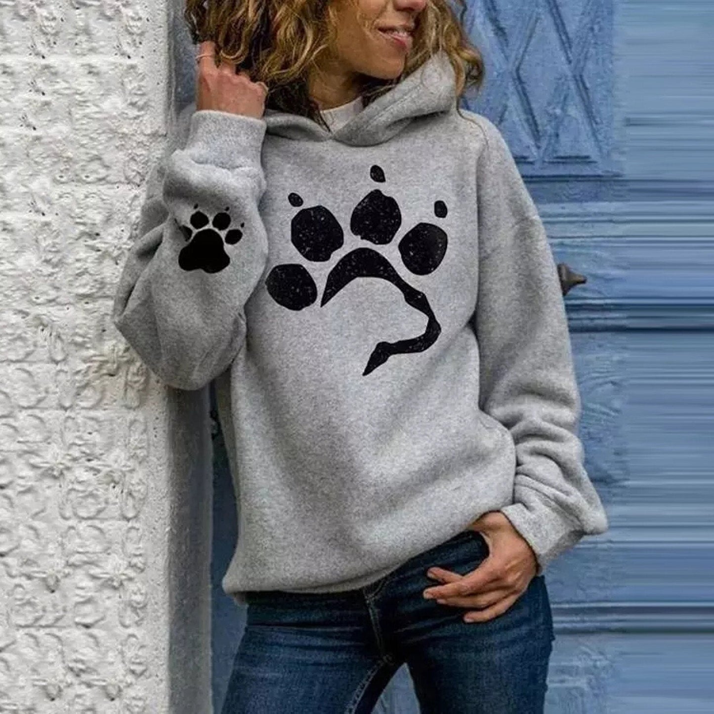 Dog Paw Print Hoodies
