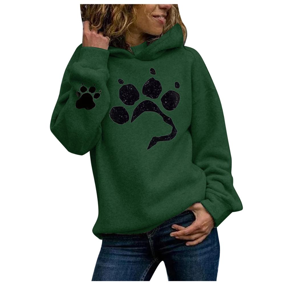 Dog Paw Print Hoodies