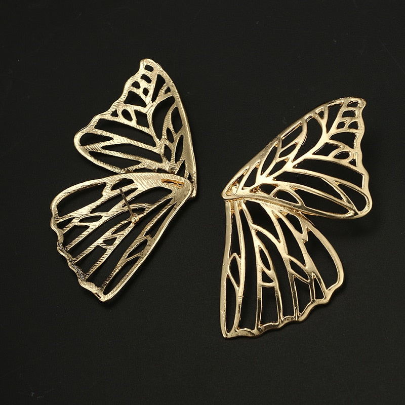 Donna Butterfly Stud Earrings - Gold or Silver