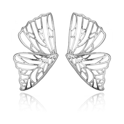 Donna Butterfly Stud Earrings - Gold or Silver