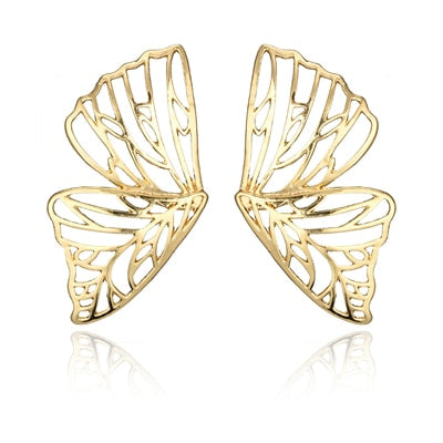 Donna Butterfly Stud Earrings - Gold or Silver