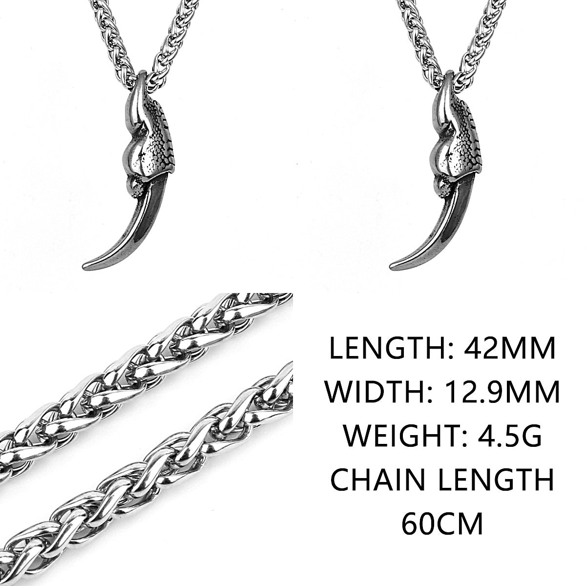 Dragon Claw Fashion Necklace