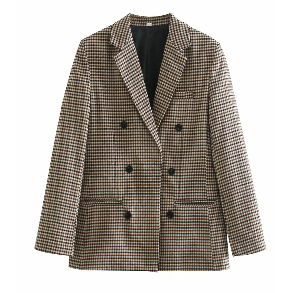 Ebba Double Breasted Check Blazer - 2 Colors