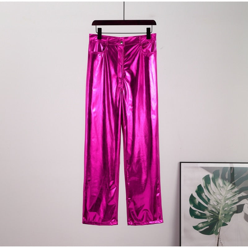 Edina Colorful Metallic Disco Pants - 7 Colors
