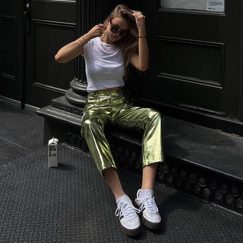 Edina Colorful Metallic Disco Pants - 7 Colors