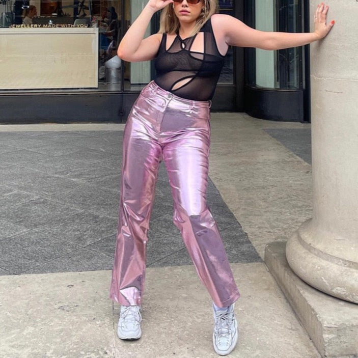 Edina Colorful Metallic Disco Pants - 7 Colors