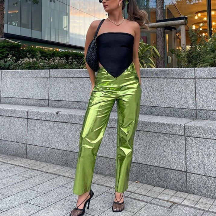 Edina Colorful Metallic Disco Pants - 7 Colors