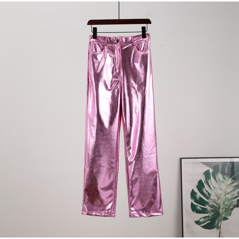 Edina Colorful Metallic Disco Pants - 7 Colors