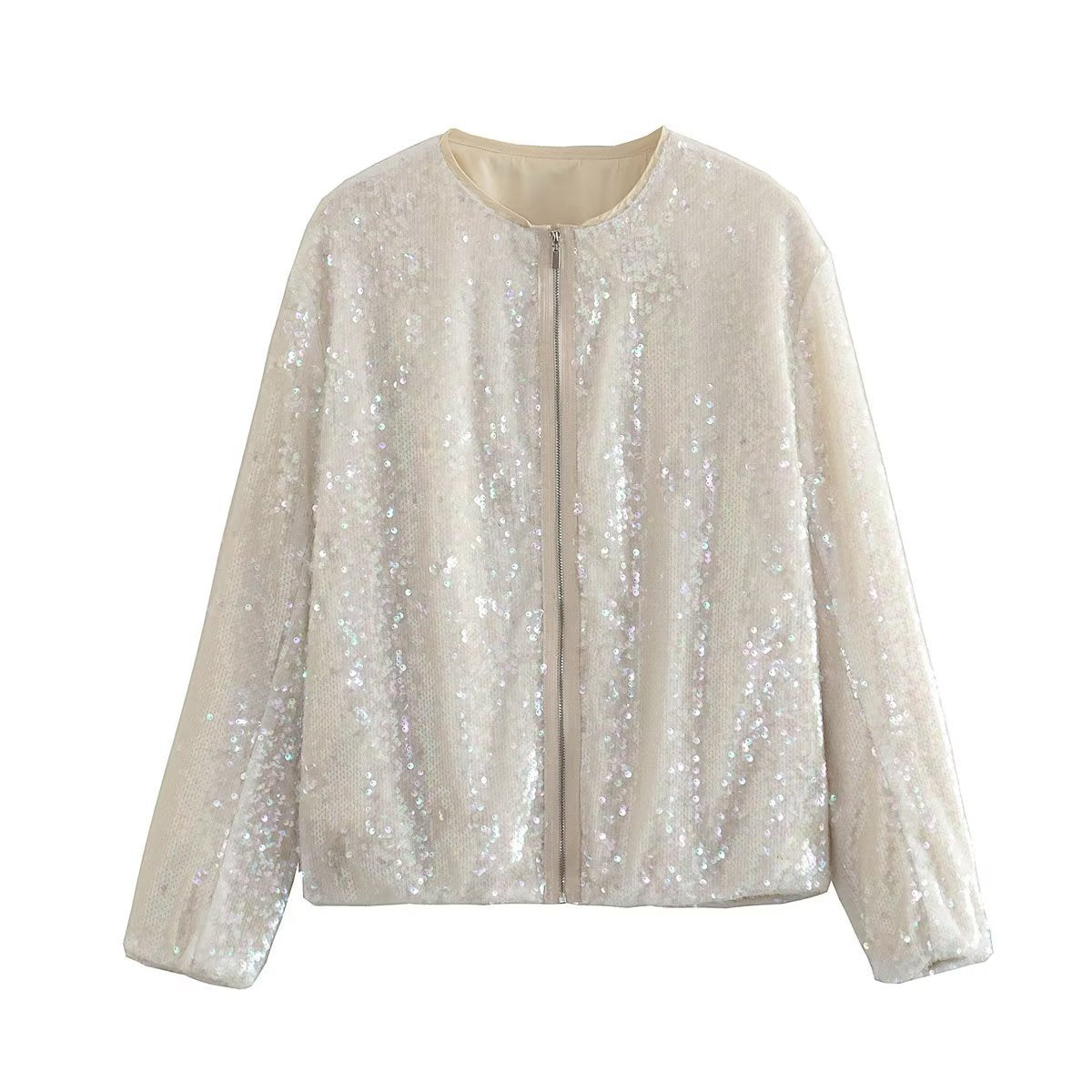 Eevi Mermaid Glitter Sequin Bomber Jackets - 2 Colors