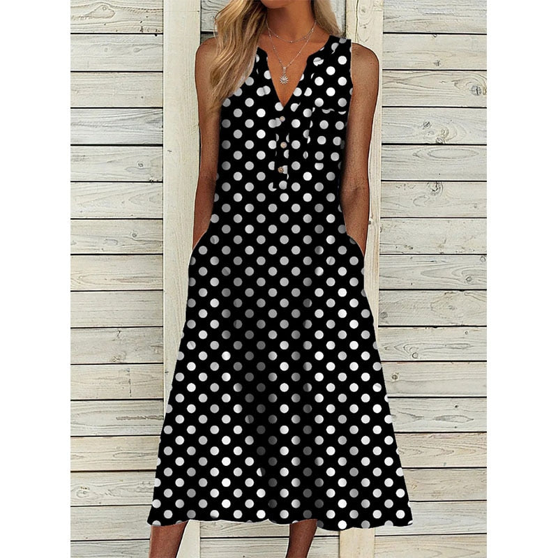 Elegant Chic V-Neck Office Lady Pockets Dresses