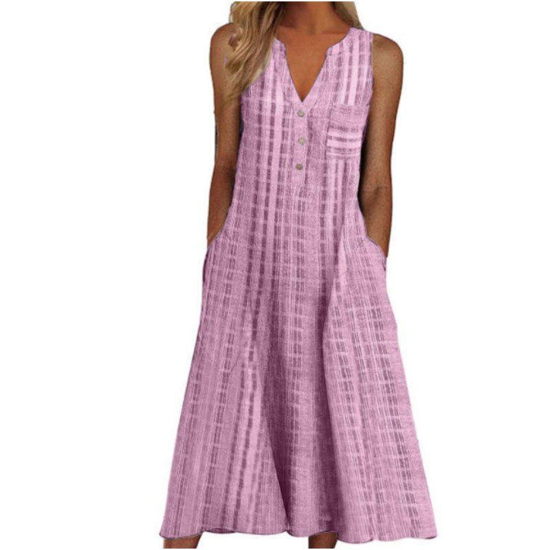 Elegant Chic V-Neck Office Lady Pockets Dresses