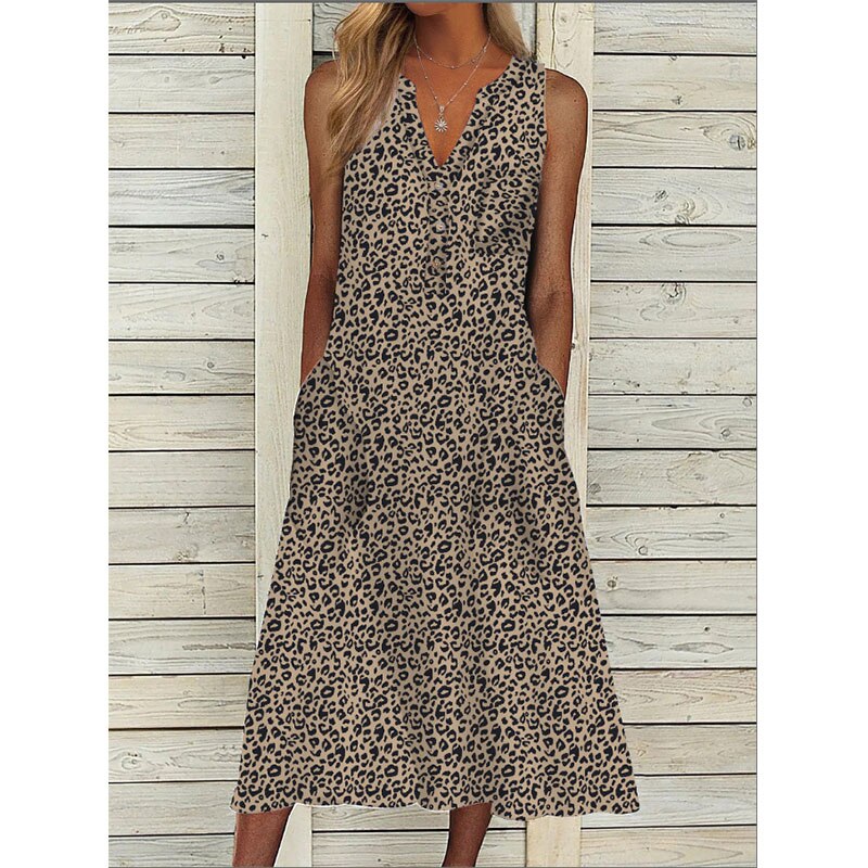 Elegant Chic V-Neck Office Lady Pockets Dresses