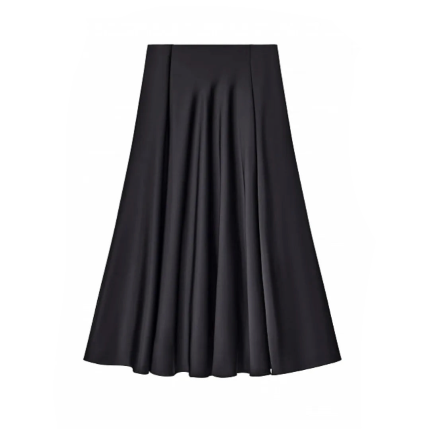 Elegant Satin Flare Maxi Skirts - 3 Colors