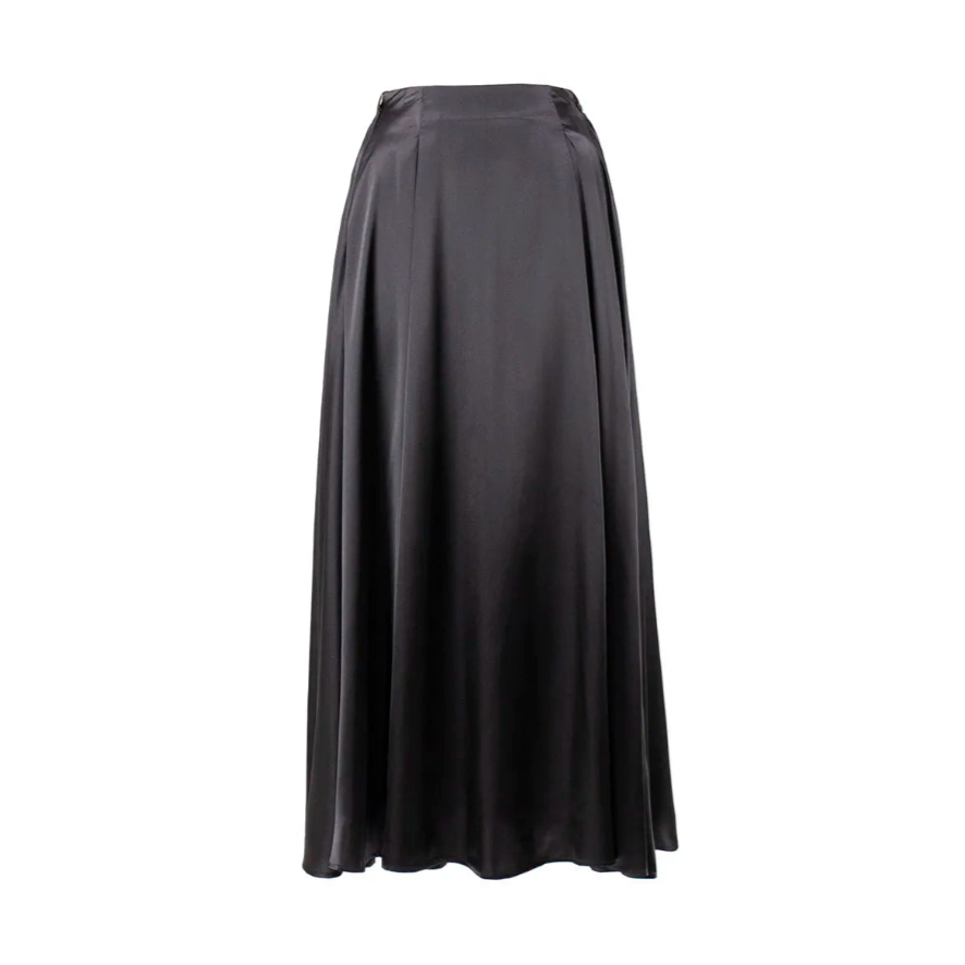Elegant Satin Flare Maxi Skirts - 3 Colors