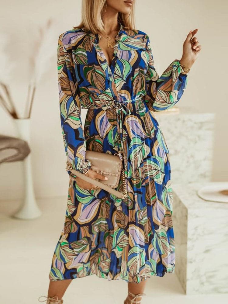 Elegant V Neck Boho Beach Dress