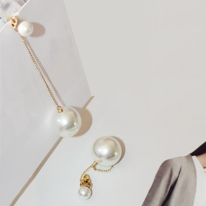 Ember Big Pearl Drop Earrings