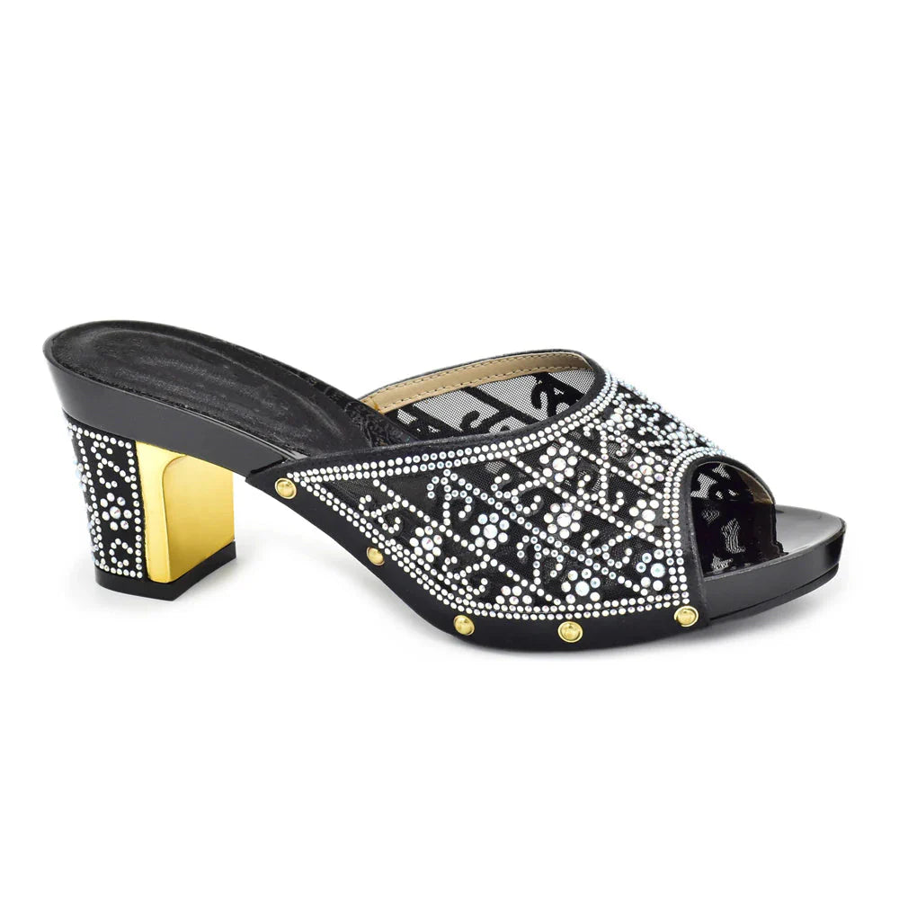 Emelda Grecian Embellished Sandals