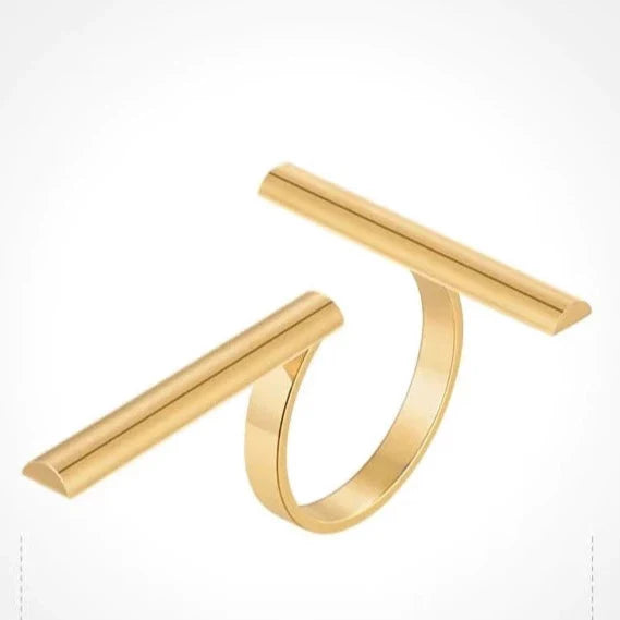 Enya Golden Geometry Gold Rings - 3 Styles