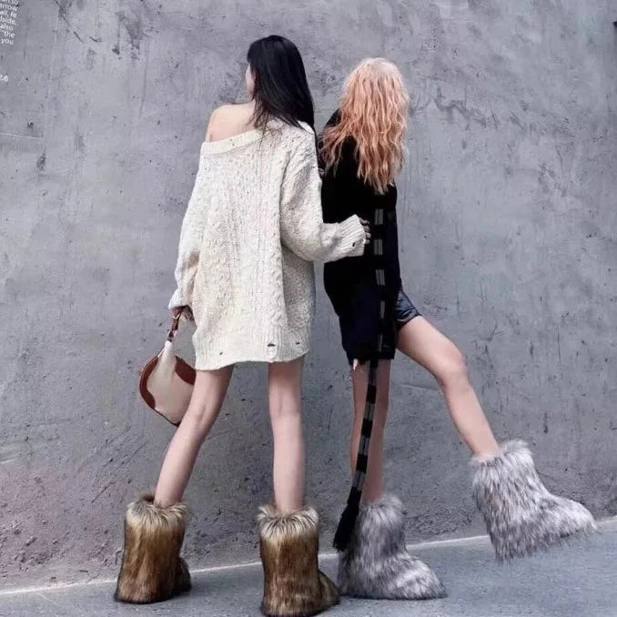 Essi Shaggy Faux Fur Boots